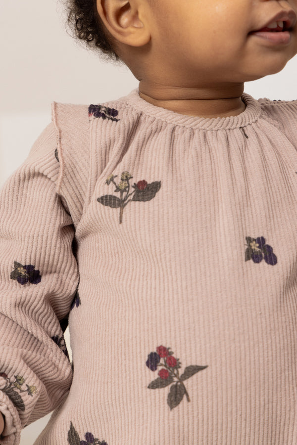 Barboteuse Esmée Corderoy Mauve pâle mûres