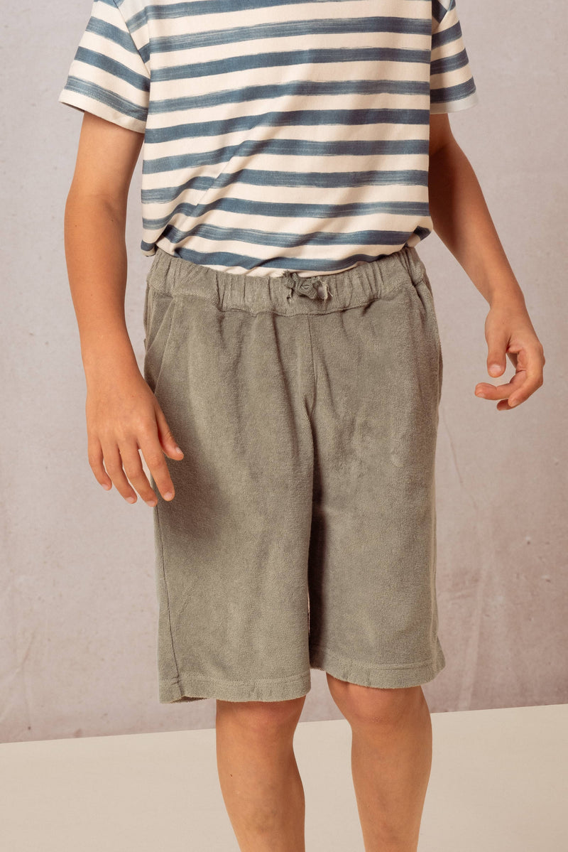Basile Bermuda Terry Green Grey