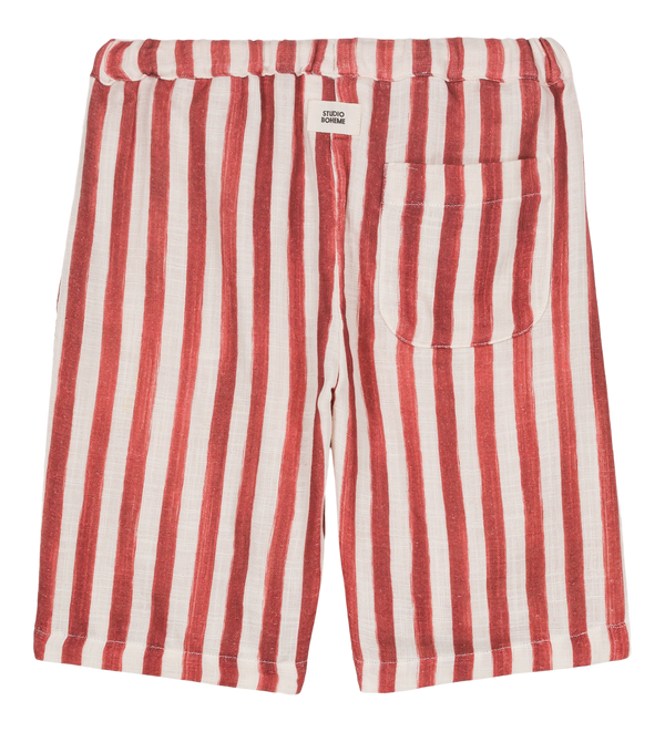 Bermuda Basile Red brick stripes