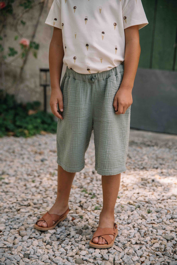 Bermuda Basile Green Grey