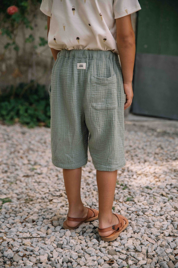 Bermuda Basile Green Grey