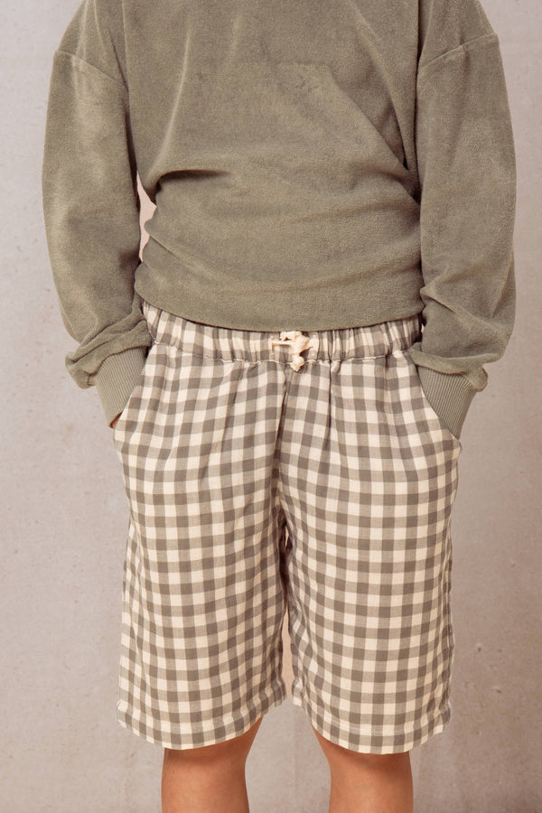 Bermuda Basile Green Grey Gingham