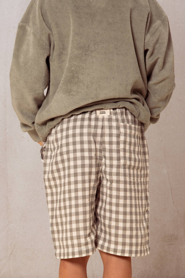 Bermuda Basile Green Grey Gingham