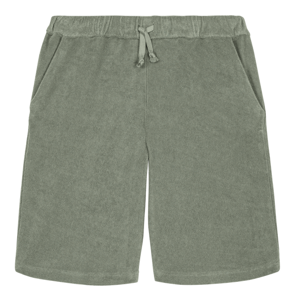Bermuda Basile Terry Vert de gris