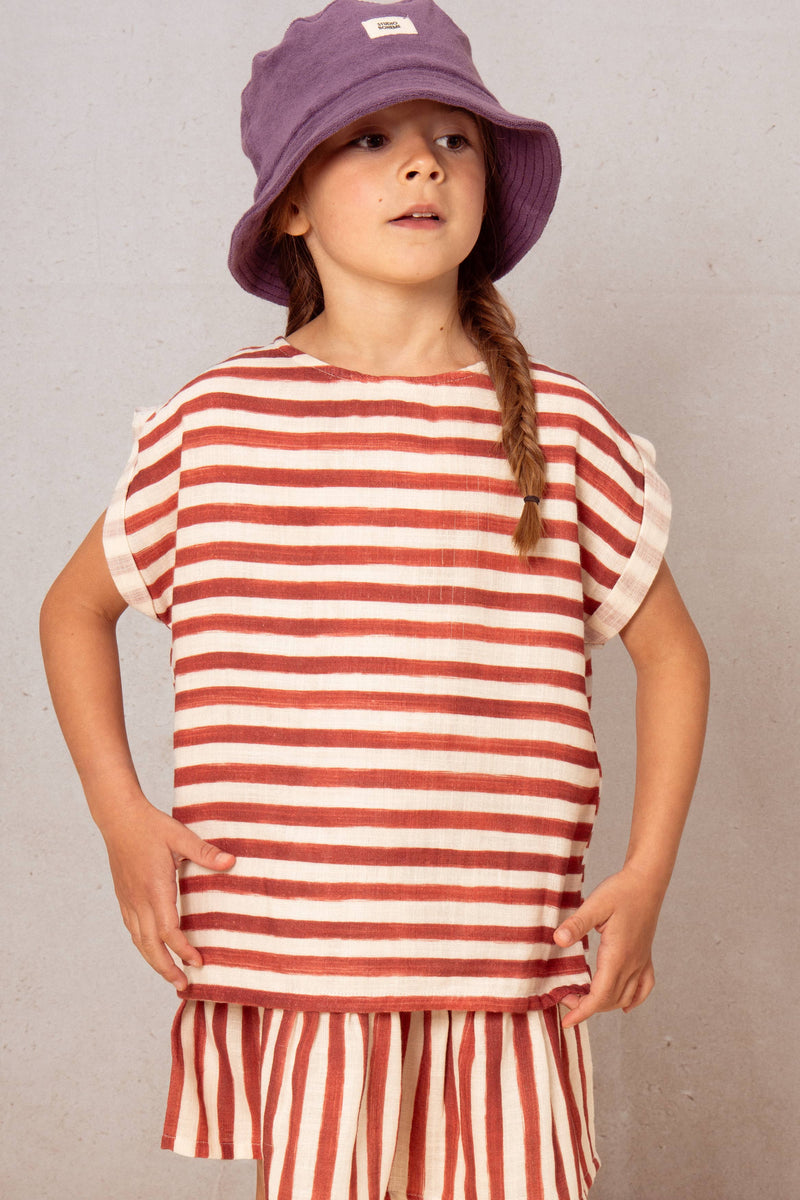 Blouse Praslin Red stripes