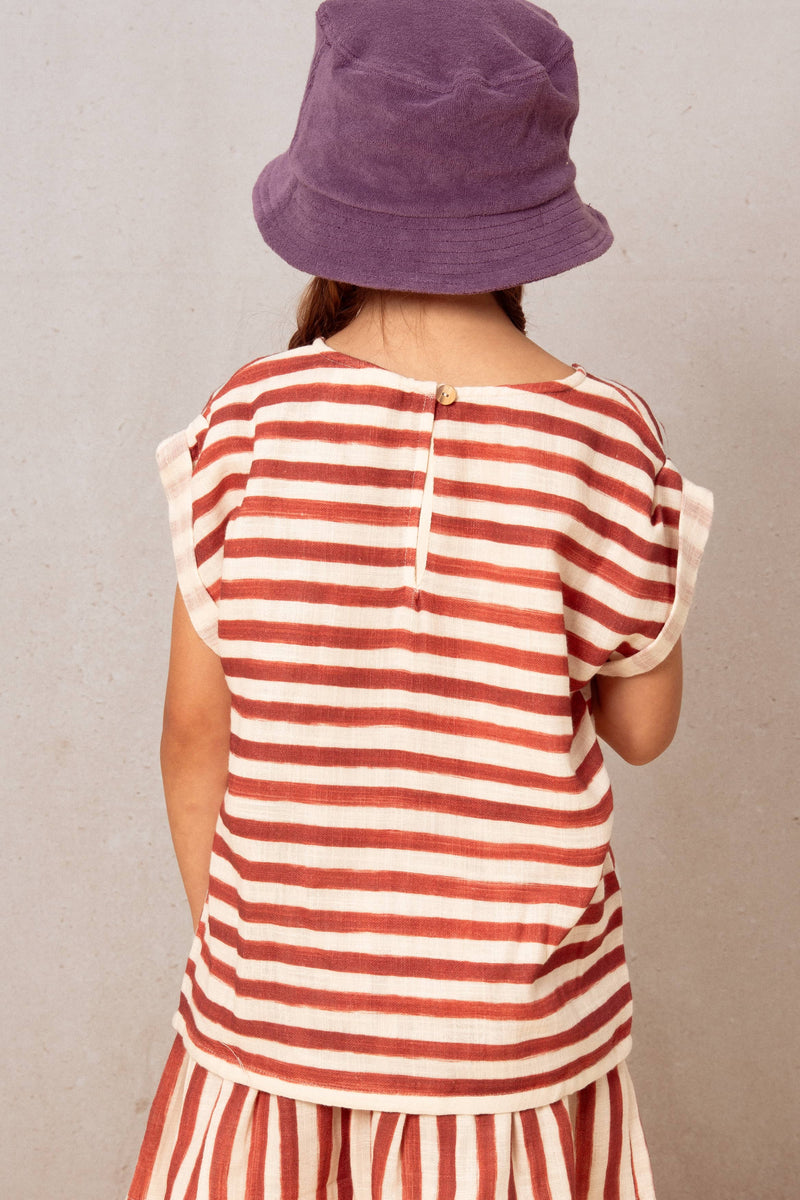 Blouse Praslin Red stripes