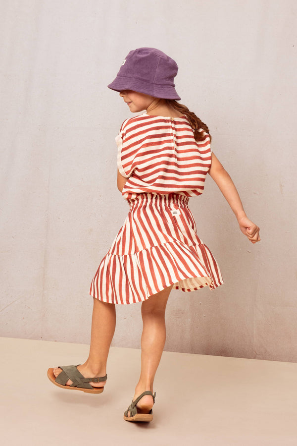 Blouse Praslin Rayures rouges