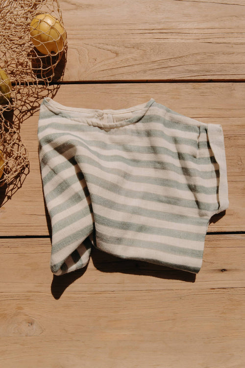 Blouse Praslin Rayures vertes