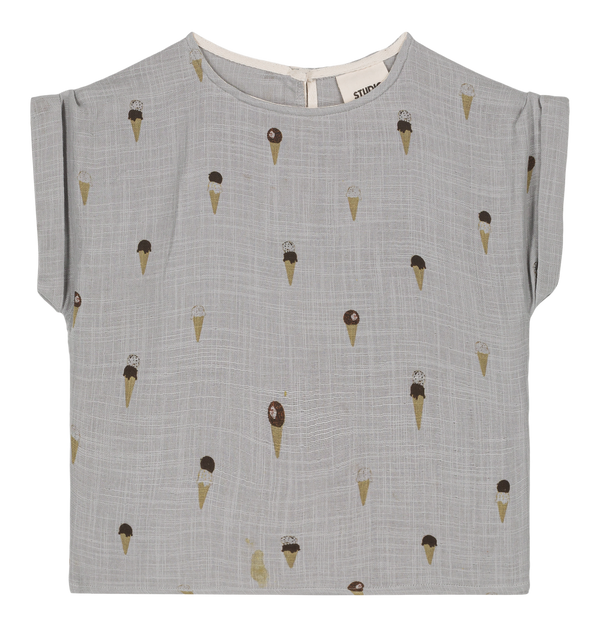 Blouse Praslin Bleu gris glaces