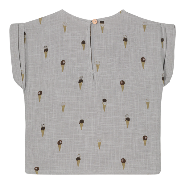 Blouse Praslin Bleu gris glaces