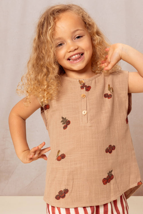 Blouse Roman Nougat Tomates