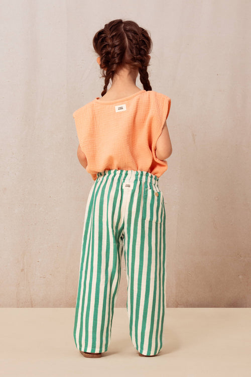Pants Cousin Capri Green Stripes