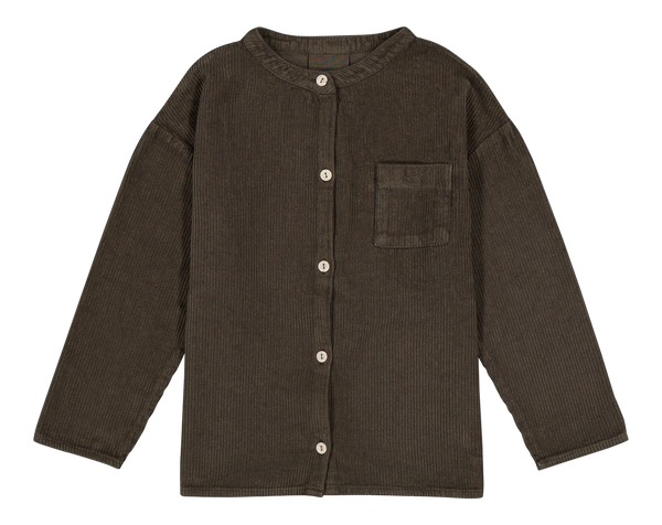 Shirt Jim Corduroy dark Taupe