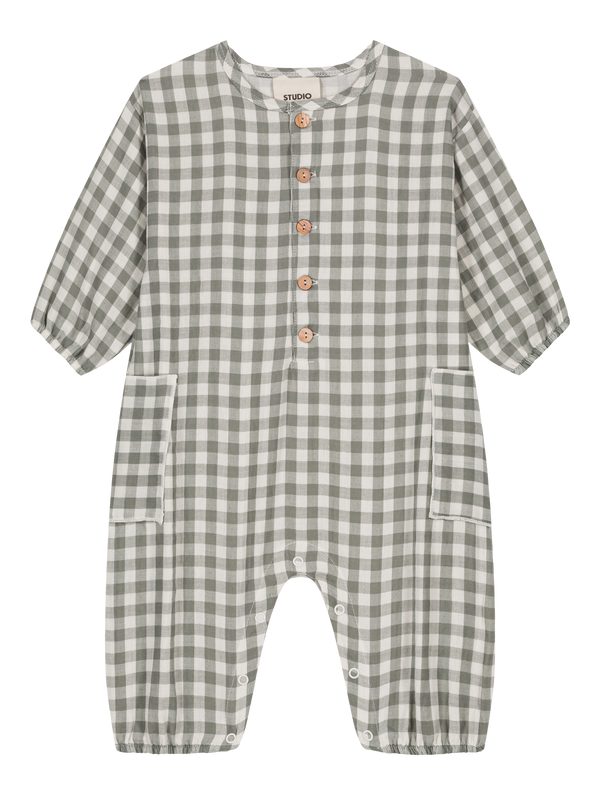 Combinaison Big Papi Vichy vert de gris