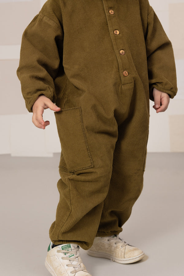Jumpsuit Big papi corduroy Green nutria