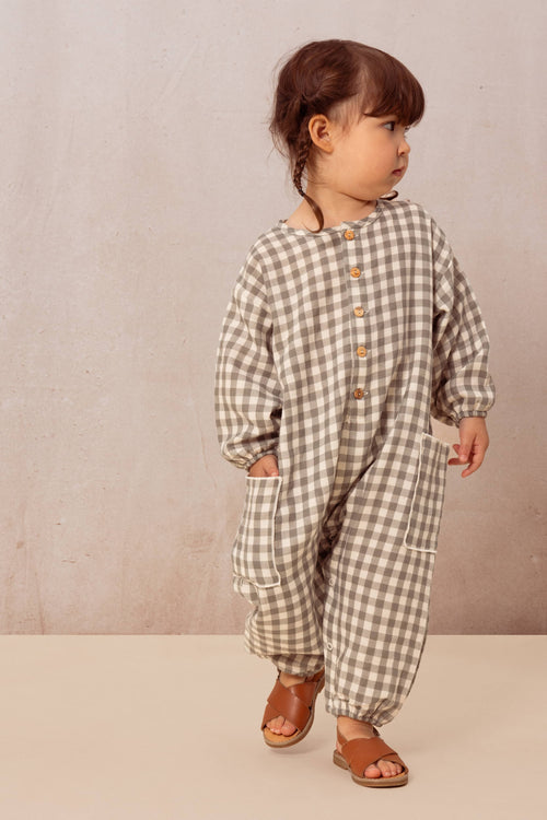 Combinaison Big Papi Vichy vert de gris