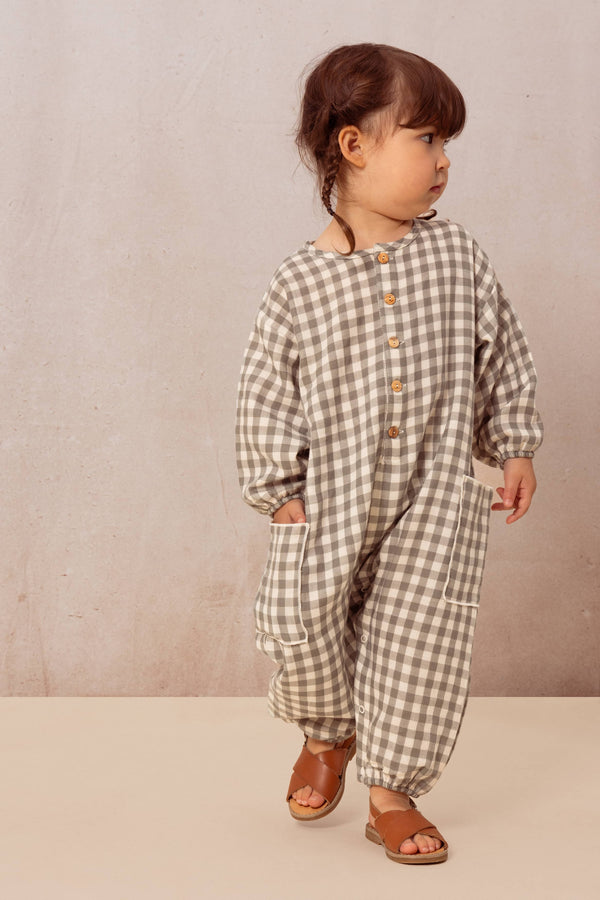 Combinaison Big Papi Vichy vert de gris