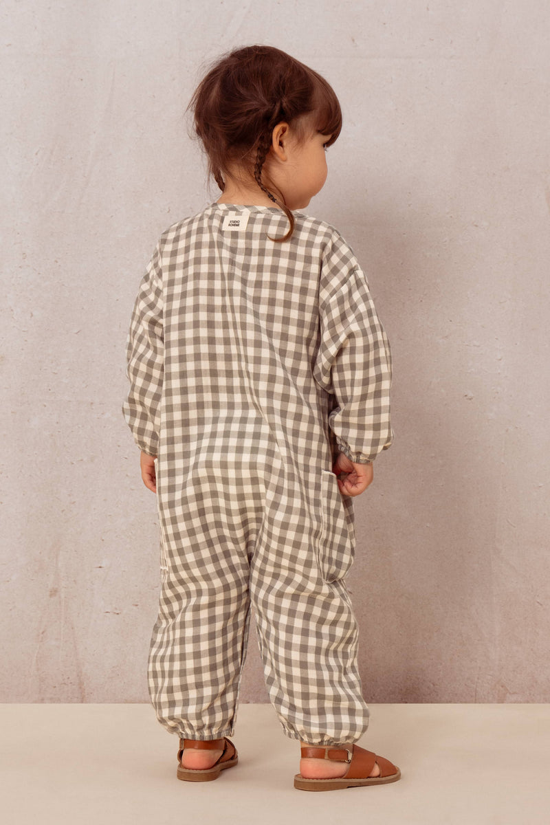 Combinaison Big Papi Vichy vert de gris
