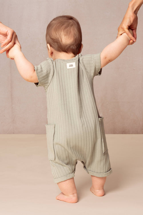 Combishort Aimé Rib Vert de gris