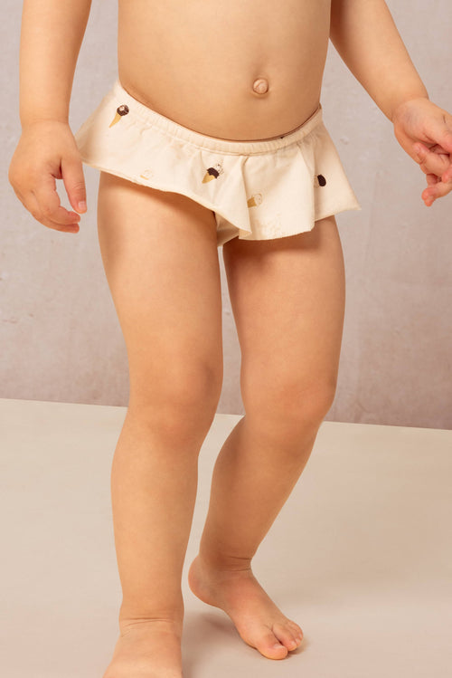 Culotte de bain Mimi Ecru Glaces