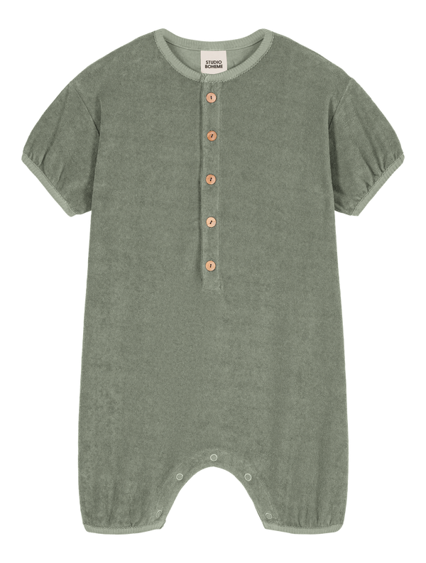 Combinaison Bebecito Terry Vert de gris