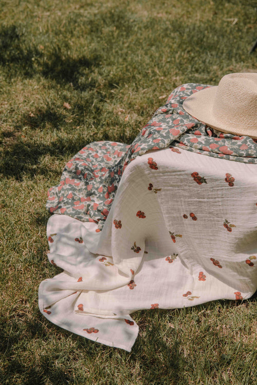 Swaddle Doudou XL Ecru Tomatoes