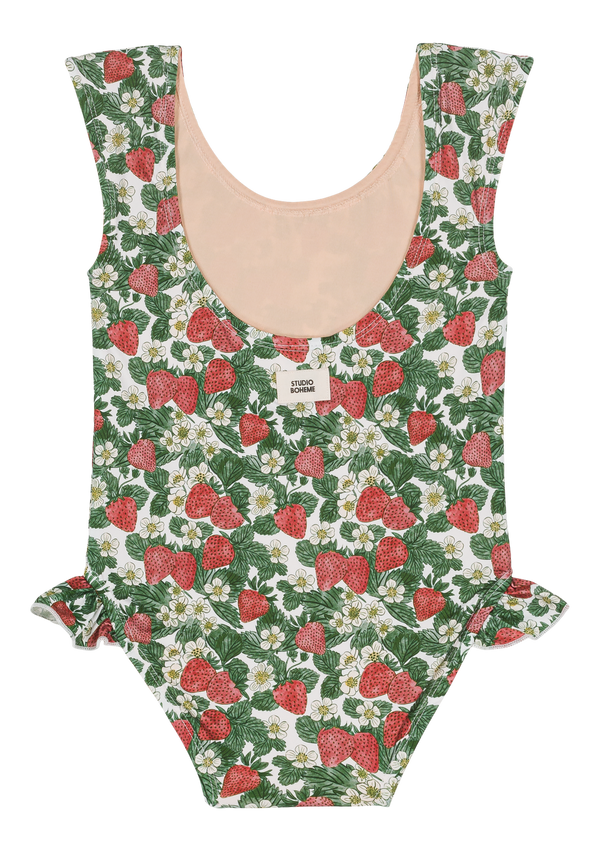 Ballerina One-Piece Swimsuit Strawberry