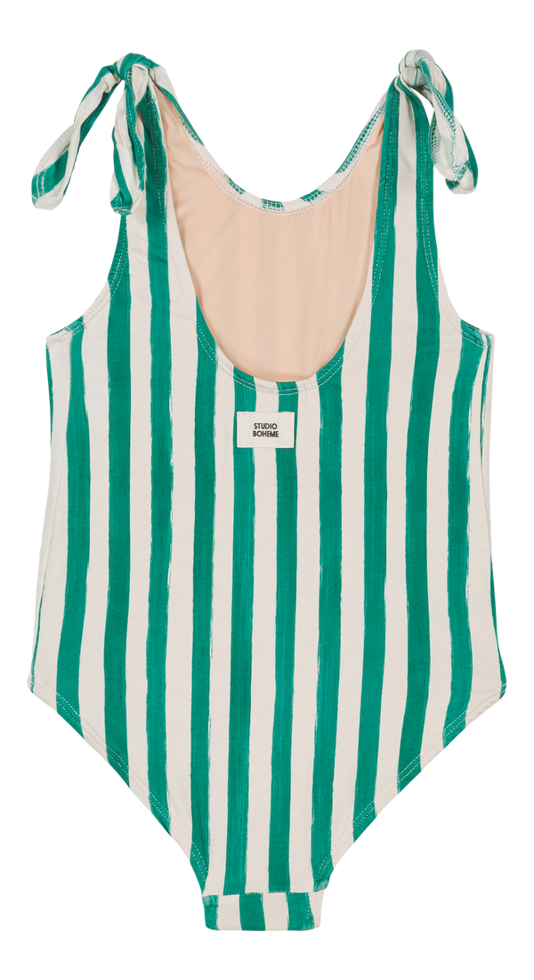Roberta 1 Piece Swimsuit Capri Green Stripes