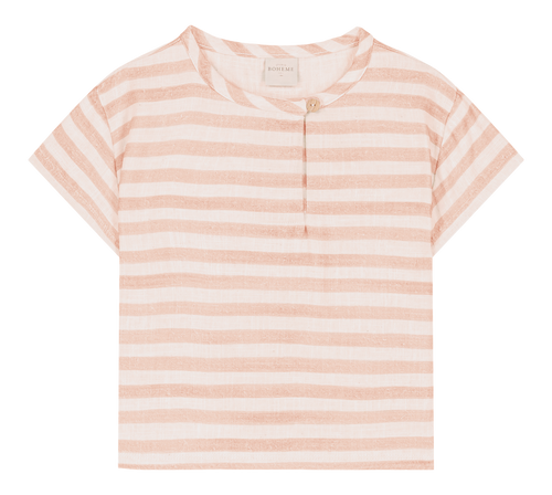 T-shirt Orso Rayures Roses