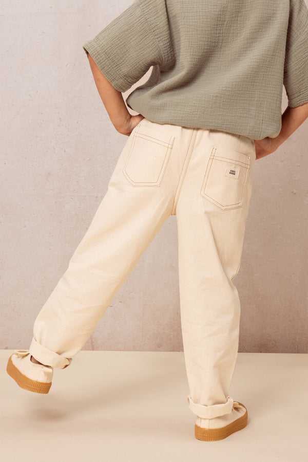 Pantalon Serge Ecru