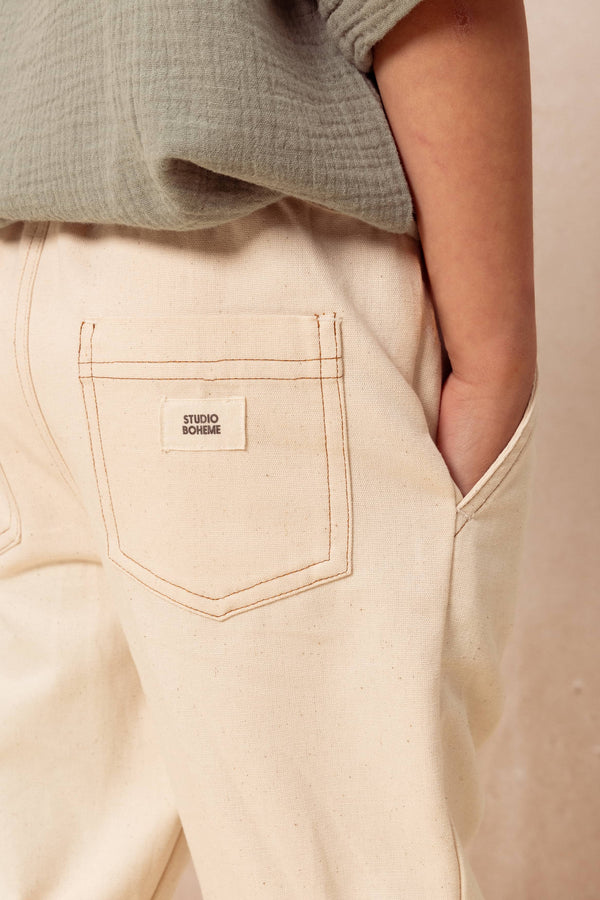 Pantalon Serge Ecru