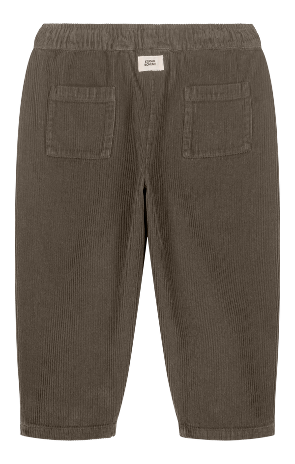 Pantalon Carrot Corderoy Taupe foncé