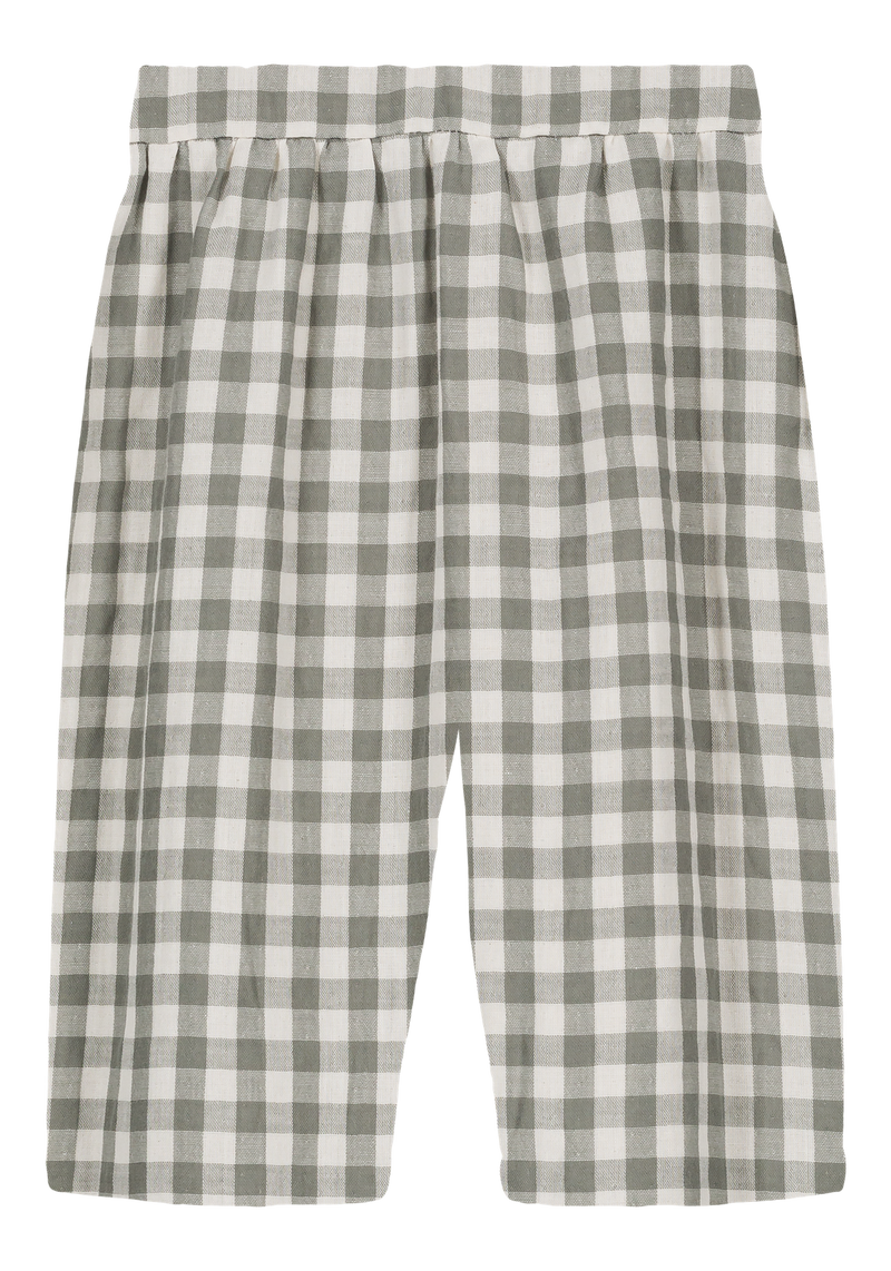 Pantalon Cousin Vichy vert de gris