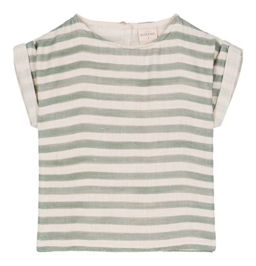 Blouse Praslin Rayures vertes