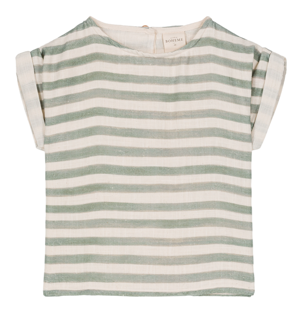 Blouse Praslin Rayures vertes