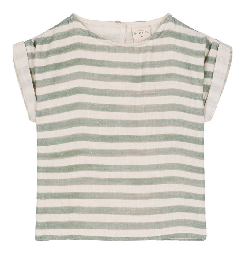Blouse Praslin Rayures vertes