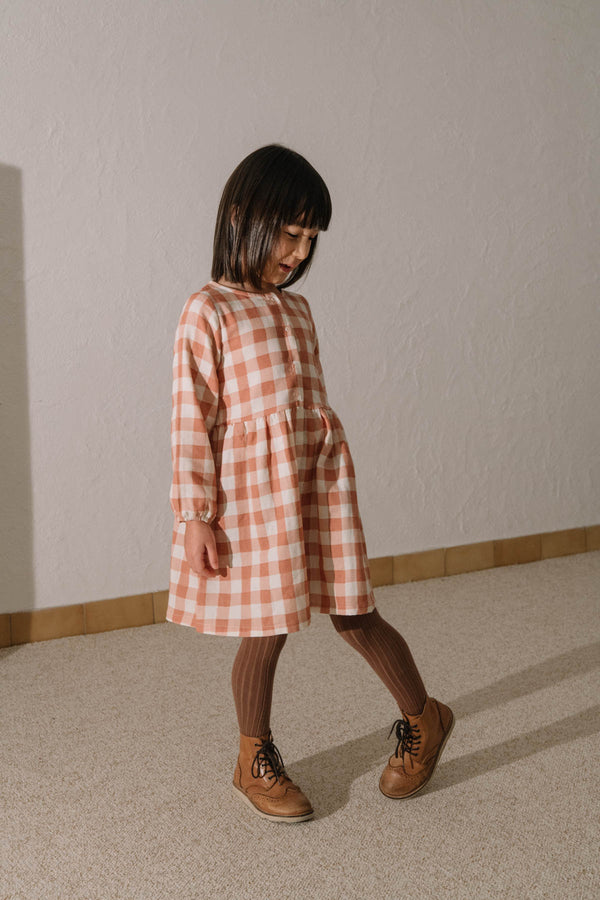 Dress Gaia pink gingham