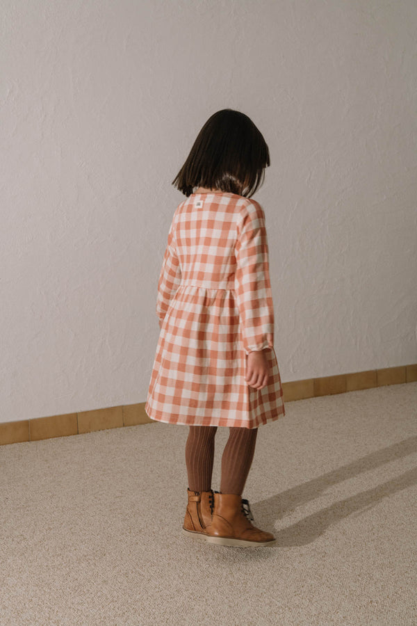 Dress Gaia pink gingham