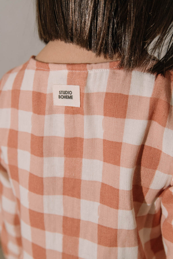 Dress Gaia pink gingham