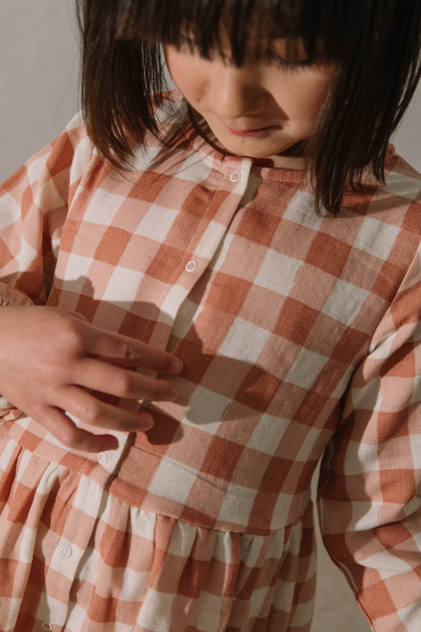 Dress Gaia pink gingham