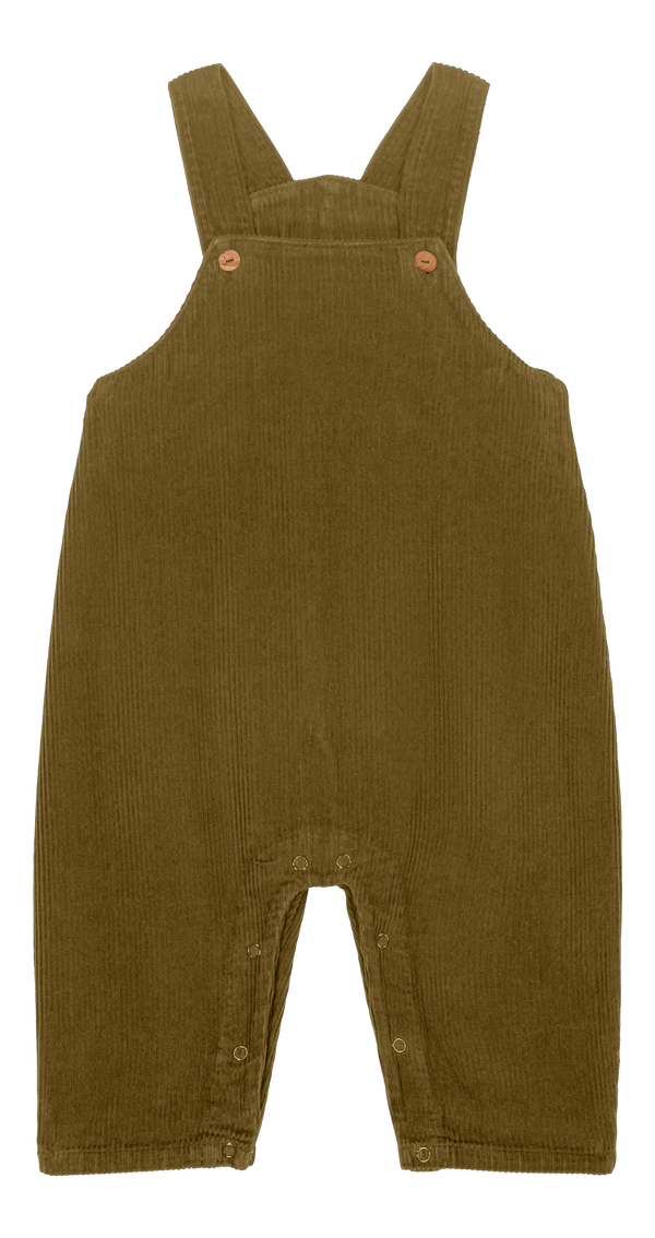 Salopette Homer Corderoy Vert nutria