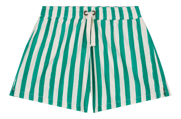 Short de bain Chico Rayures Vert Capri