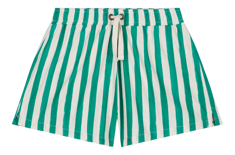 Short de bain Chico Rayures Vert Capri