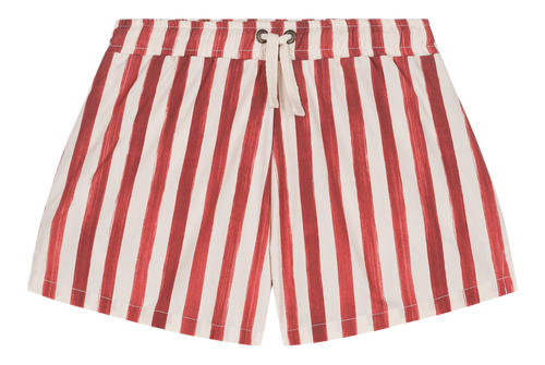 Short de bain Chico Rayures rouges