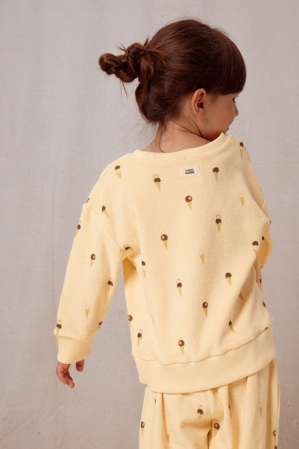 Sweat-shirt Bart Terry Vanille Glaces