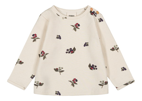 Sweat-shirt Noé Ecru mûres