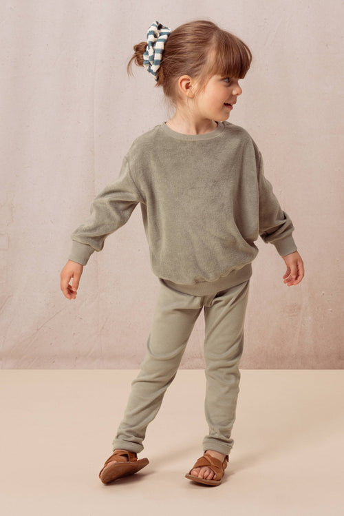 Leggings Rom Pom Vert de gris