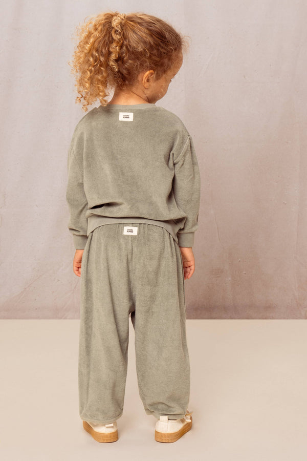 Sweat-shirt Bart Terry Vert de gris