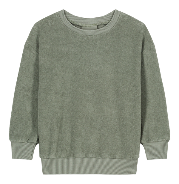 Sweat-shirt Bart Terry Vert de gris