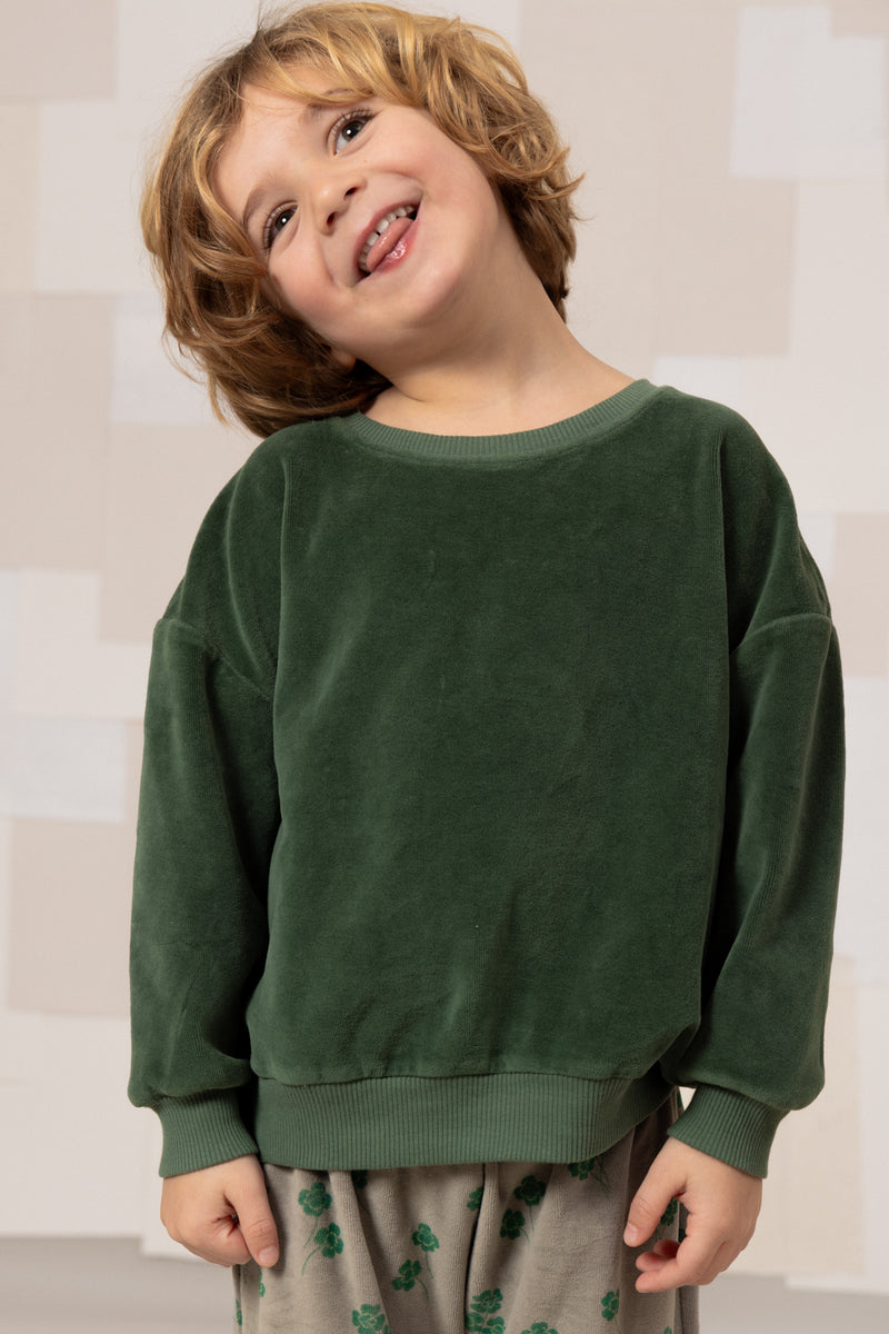 Sweat-shirt Bart Velvet Vert cilantro